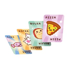 Bułka, Kotek, Pizza Polska Gra Planszowa Towarzyska Imprezowa Rodzinna Board Game Po Polsku