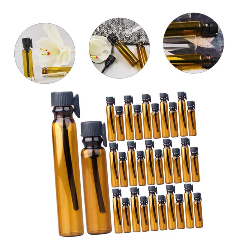 DOITOOL 3sets Roller Bottles for Essential Oils 1ml 2ml Sub