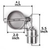 CNRAQR Universal 2" Vacuum Valve Exhaust Cutout with Stainless Steel