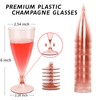 Champagne Flutes Plastic - 16 Pack Stemless Champagne Flutes, Shatterproof