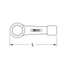 KS Tools 5170922 Slogging Ring Spanner, 22 mm