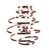 MiniSun | Contemporary Copper Metal Double Ribbon Spiral Ceiling Light