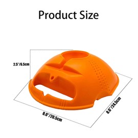 DONHUA Tennis Trainer Rebound Ball with 3 Long Rope Balls, Portable Solo Tennis Training Equipment for Kids Adults (Orange, 21cm x 21cm / 8.3inch x 8.3inch, 4 Pieces, 1 Set)