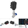 Angle Seat Valve Air Actuated Thread Connection Stainless Steel Thickened