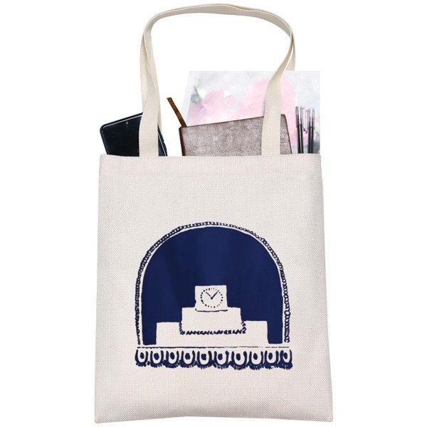 LEVLO Virginia Woolf Book Canvas Tote Bag Gift For Bookish