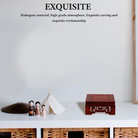 Mobestech 5pcs Vase Base Teapot Base Rock Base Jewelry Display Riser Bonsai Base Asian Plant Stand Oriental Riser Stand Crafts Display Base Statue Display Stand Vase Stand Wood