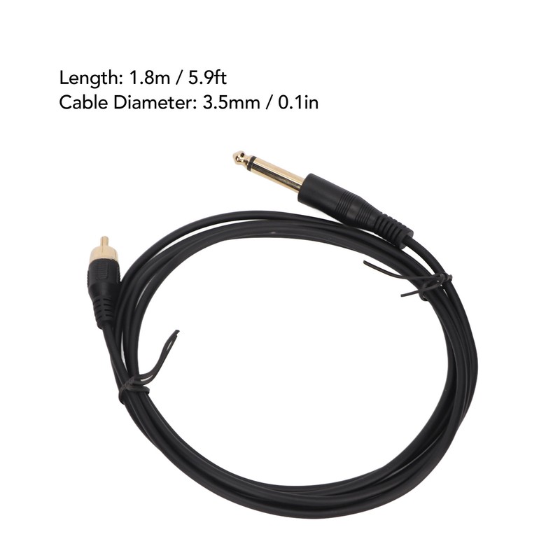 2pcs 5.9ft Tattoo Clip Cords RAC Interface Professional Copper Silicone