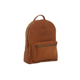GERMANUS Jana Genuine Leather Backpack, brown, L