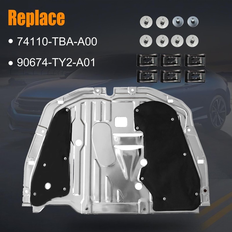 SHOZHO Al-mg Alloy Engine Splash Guard Under Car Shield Cover