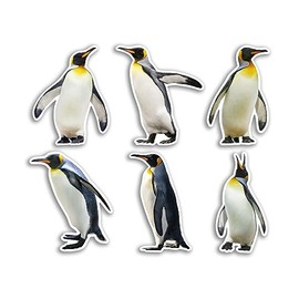 6 x 10cm Penguin Vinyl Stickers - Birds Animal Funny Pattern Nature Pets Face Wild Girls Boys Travel Scrapbooking #80782
