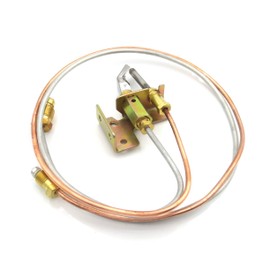 Meter Star Water Heater Pilot Burner With Pilot Thermocouple and Tubing LP Propane 1 Set,Thermocouple 0.5 meter M9x1,Alumium pipe 0.55 meter