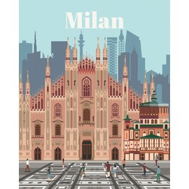 Ravensburger CreArt 23688 Painting by Numbers Colourful Milan from 12 Years