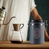 ROCKY&CHAO Airtight Stainless Steel Coffee Canister 1.8 L Coffee Beans