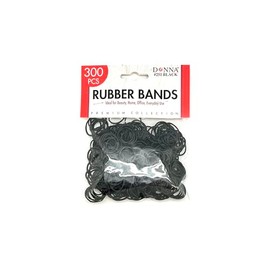 Donna Rubber Bands Soft Elastic Bands for Kid Hair Braids Hair 300pcs Black