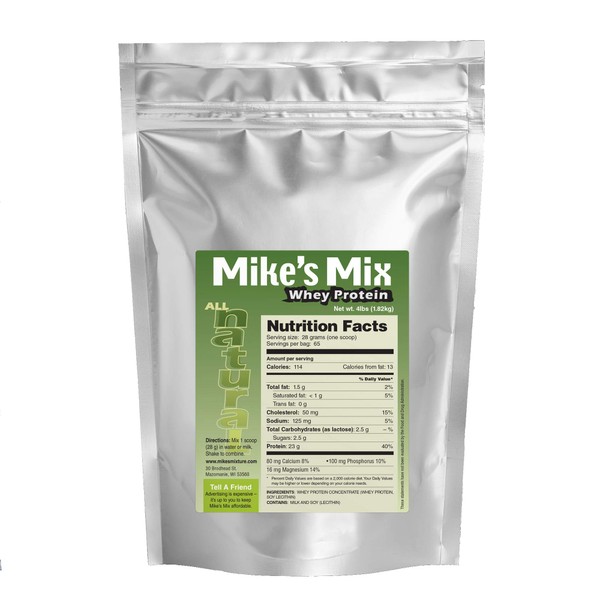 Mike's Mix All-Natural, Unflavored Whey Protein Concentrate (4 lbs)