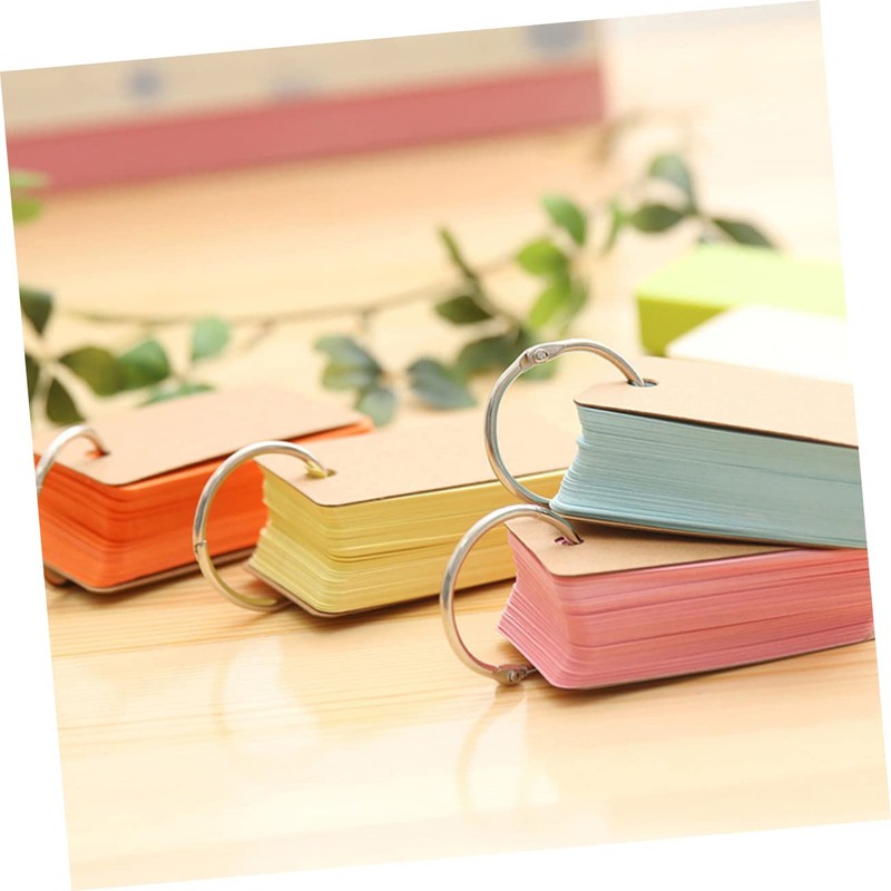 LALAFINA 6 Pack Ring Notepads Portable Memo Pads Binder Ring
