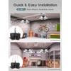 SEOBIOG 2 Pack Plug in Garage Light, Upgraded 200W 20000LM
