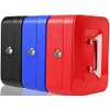 ACCURATE Money Box Tin Steel Cash Safe Box Petty Cash Tin with Lock 2 Keys - Black (8 INCH)