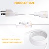 STARELO Extension Cord with Switch 3-Prong Indoor White Extension Cord,1625W