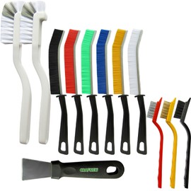 12Pcs Crevice Cleaning Brush Set, Multifunctional Hard Bristle Cleaning Product with Scraper, Designed specifically for Cleaning Narrow Spaces, Suitable for Toilets, faucets, Kitchens, Grouting