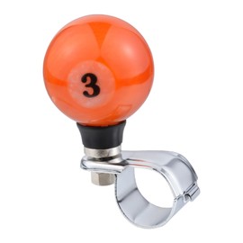 Abfer 3 Ball Steering Wheel Spinner Knob Car Turning Asisting Wheel Handle Suicide Knobs Fit Most Vehicles Trucks (Red Orange)