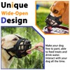 BARKLESS Dog Muzzle, Soft Silicone Basket Muzzle for Dogs, Allows
