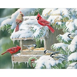 LANG Cardinal Christmas Boxed Christmas Cards (1004908) - 18 Festive Greeting Cards with Envelopes