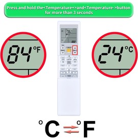 Replacement for DAIKIN AC Air Conditioner Remote Control, Compatible with ARC452A9 ARC452A10 ARC452A19 ARC452A20 ARC452A21 ARC452A23 ARC466A36