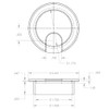 MyCableMart 2IN Cut-Hole Size White Round Wire Management Grommet with