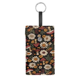 Yorfeemge Purse Tissue Packs Lightweight Canvas Tissue Bag Travel Tissue Pouch for Coins Paper Keys Decorative Tissue Holder for Daily Mushroom Daisy