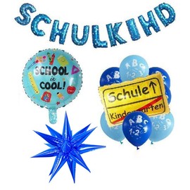 Bvoswny 3Pcs Welcome Back to School Party Decoration Balloons - Start of School Season, Aluminum Foil Balloons Set for Celebration