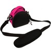 Mini Travel Shoulder Bag Carrying Case (Pink) for Canon PowerShot