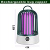 Bug Zapper, Outdoor Indoor Electric Mosquito Zapper, Portable Rechargeable Bug
