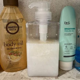 Empty lotion bottle pump dispenser clear 450ml empty hand cream bottle pump dispenser empty cream bottle / 로션 공병 펌핑용기 디스펜서 투명 450ml 핸드크림공병 펌핑용기 크림공병