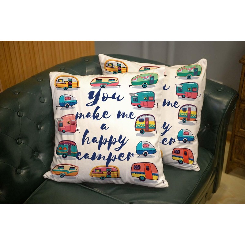 Musesh Decorative Pillow Cover 16x16 Inch, Home Pillow Cases Pack
