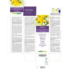 St. John's Wort (Hypericum perforatum) Herb with Flowers Alcohol-Free Mother Tincture Naturalma Liquid Extract Drops 200 ml Dietary Supplement Vegan