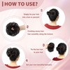 SPIKFN 1 PCS Messy Bun Hair Piece Real Human Hair