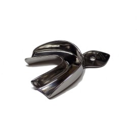 Tasrou Non Perforated Lower Denture Impression Metallic Tray L,M,S Tasrou Dental  - large