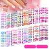Maitys 16 Hojas De Calcomanías De Esmalte De Uñas De