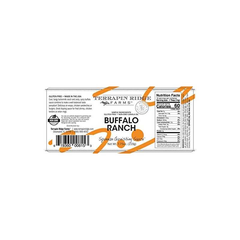 Terrapin Ridge Farms Buffalo Ranch – One 7.75 Ounce Squeeze