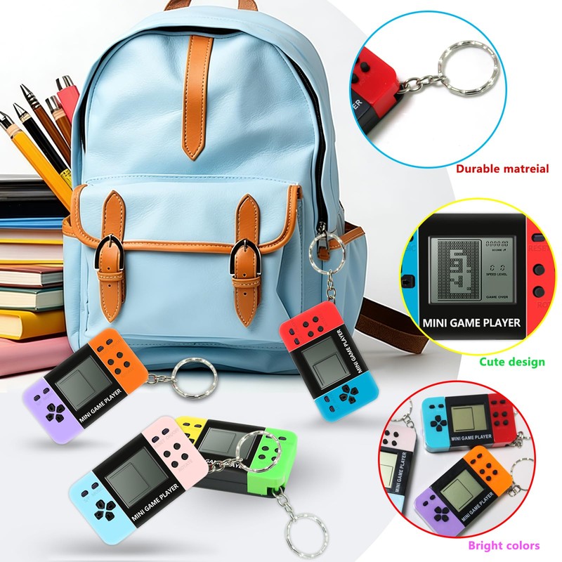 DOEA 12Pcs Video Game Party Favors, Arcade Video Game Keychain