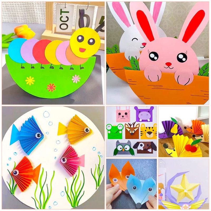 IOOLEEM Origami Paper, 200 Sheets, 20 Colors, 6 Inch Square,