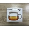 Lezero 13oz Tea Infuser Cups Kits, Glass Mugs with Filter