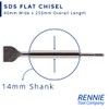 Rennie Tools SDS Plus Chisel Bit 40mm Wide x 250mm