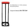 com-four® garbage bag stand with lid, can be set up