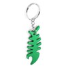 Komonee Fish Bone Green Bottle Opener Key Chain Metal Dead