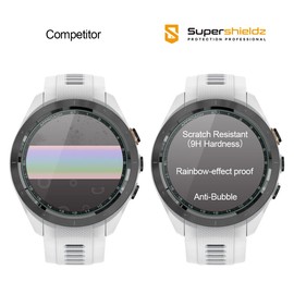Supershieldz (2 Pack) Designed for Garmin Vivomove 3S Tempered Glass Screen Protector, Anti Scratch, Bubble Free