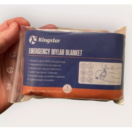 Kingstar Emergency Blanket Mylar Blankets Survival Cover Heat Reflective (4 Pack) NEW