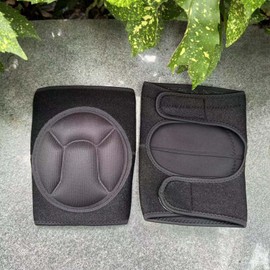 JYBTAA 2 Pairs Men/Women Knee Pads for Cleaning Scrubbing Floors Roofing, Gardening Kneepad for House Work Floor Installations, Adjustable Flooring Knee Protectors Cushion for Painter Worker, Black L