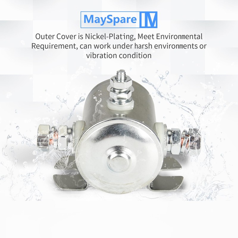 MaySpare Max Transient 200A Trombetta 12V Solenoid Relay 3 Terminal